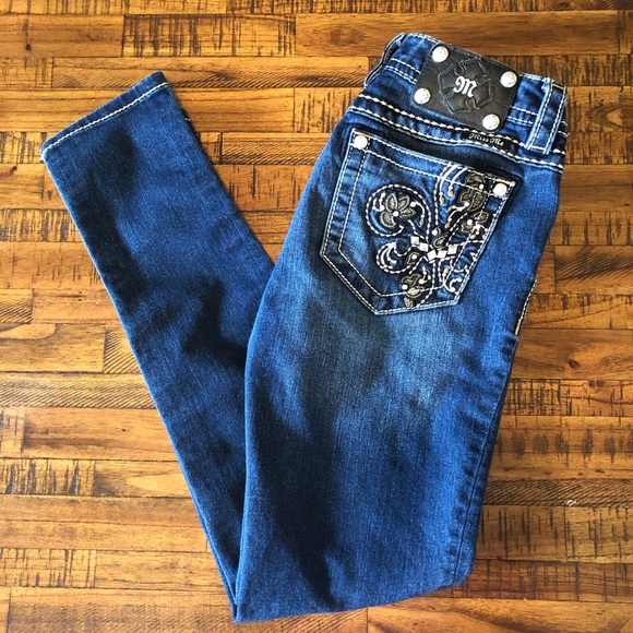 Miss Me Denim - Miss me jeans size 27 signature rose skinny